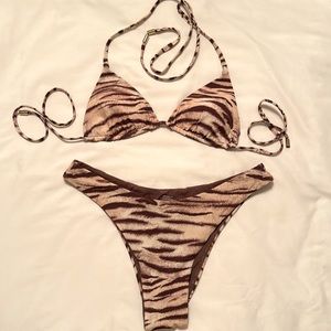 Monday Swim Tiger Bikini Set S/M